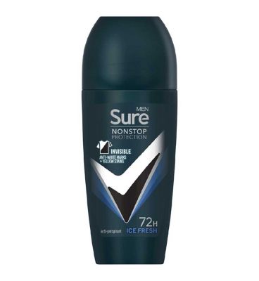 Sure Men Nonstop Invisible Ice Fresh Antiperspirant Deodorant Roll On 50ml