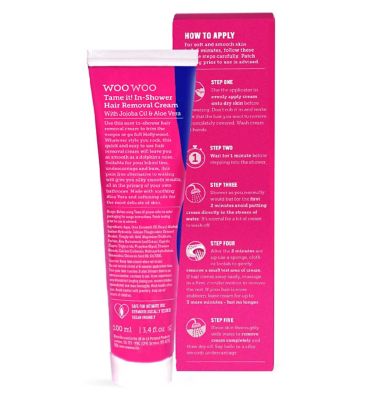 WooWoo Tame It! Vegan In-Shower Hair Removal 100ml