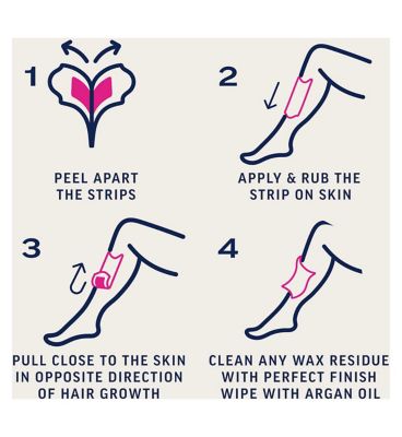 Veet Expert Wax Strips Legs Body Sensitive Hair Removal - 20s