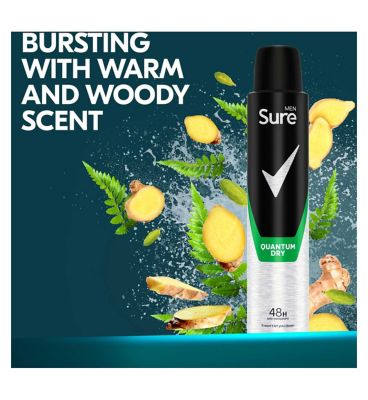 Sure Men Antiperspirant Aerosol Quantum Dry 200 ml
