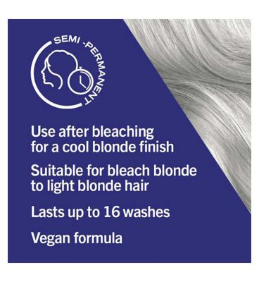 Schwarzkopf LIVE Ice White Hair Toner Post Bleach Semi-Permanent T1