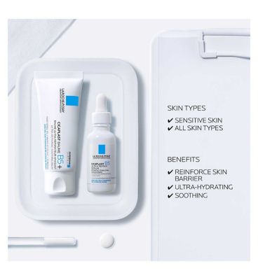 La Roche-Posay Cicaplast B5 Face Serum, Hydrating & Repairing Daily Skin Barrier for Dehydrated Skin 30ml