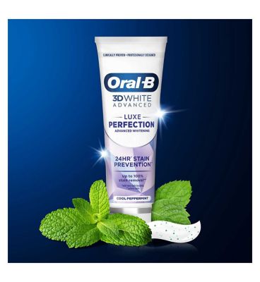 Oral-B 3D White Luxe Perfection Toothpaste Duo Pack 2 x 75ml<br/>