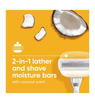 Venus Comfort Glide Coconut Plus Olay Razor- 8 Blades