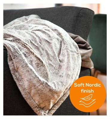 Beurer Nordic Fluffy Heated Throw HD75