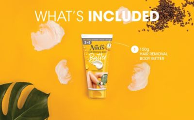 Nad's Natural Hair Removal Body Butter 3 in 1 150ml
