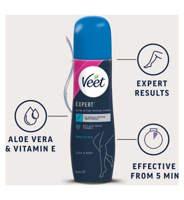 Veet Expert Spray On Hair Removal Cream 150ml