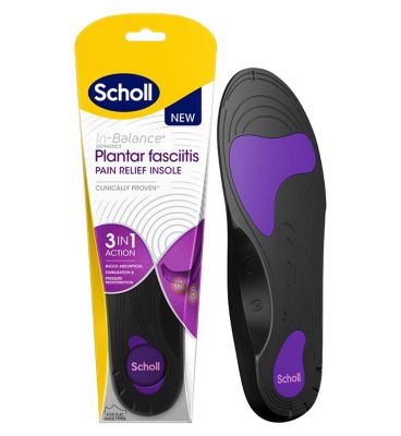 Scholl Plantar Fasciitis Pain Relief Insoles Medium