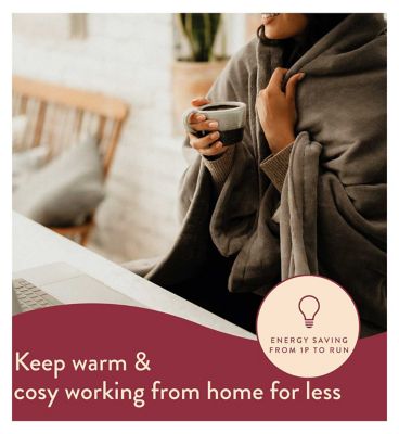Dreamland Intelliheat Warming Throw - Grey