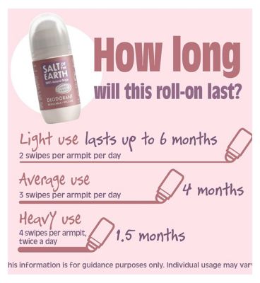 Salt of the Earth Refillable Lavender & Vanilla Natural Deodorant Roll-On - 75ml