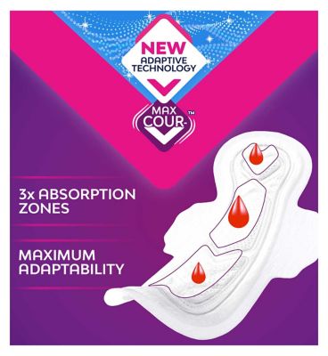 Bodyform Cour-V Ultra Night Sanitary Towels Wings 18 pack