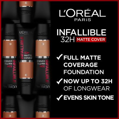 L'Oreal Paris Infallible 32H Matte Cover Liquid Foundation SPF 25 30ml