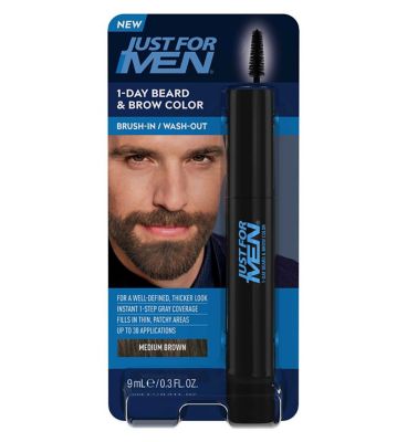Just For Men 1-Day Beard & Brow Colour Medium Brown 9ml