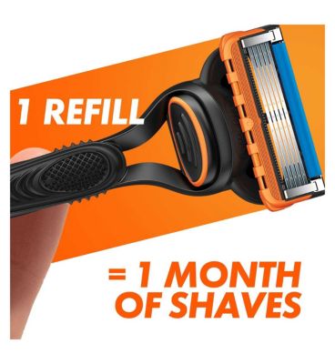 Gillette Fusion5 Razor for Men, 1 Gillette Razor, 10 Blade Refills<br/>