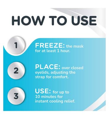 Optase Cooling Mask - Reusable Eye Mask with Hydrocool Technology - Relief from Allergy Symptoms, Digital Eye Strain and Dry Eye