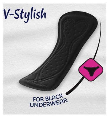 Bodyform Dailies Black Normal Panty Liners 26 pack