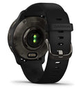Garmin Venu® 2 Plus Smartwatch - Slate Stainless Steel Bezel With Black Case And Silicone Band