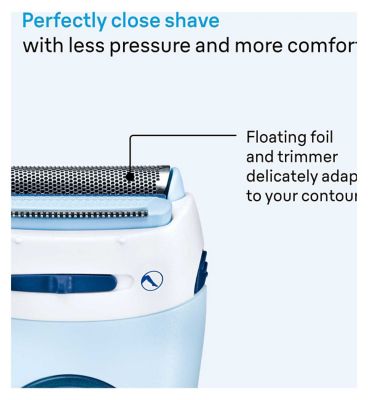 Braun Silk-épil Lady Shaver 5-160 Blue - 3-in-1 Wet & Dry Electric Shaver