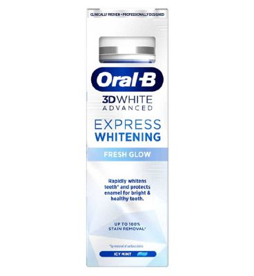 Oral-B 3D White Advanced Express Whitening Fresh Glow Toothpaste 75ml