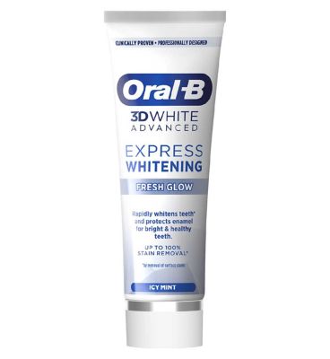 Oral-B 3D White Advanced Express Whitening Fresh Glow Toothpaste 75ml