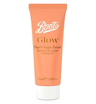 Boots Glow Peach Sugar Scrub 50g