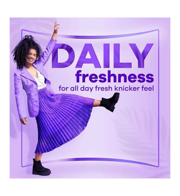 Always Daily Fresh Normal Wrapped Panty Liners 0% Fragrances & Dyes 20 liners