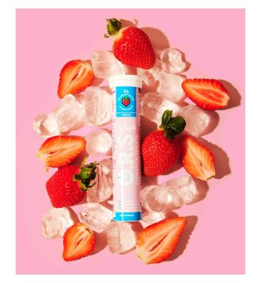 O.R.S Hydration For Kids, Natural Strawberry Electrolyte Tablets For Everyday Hydration And Wellness - 24 Tablets