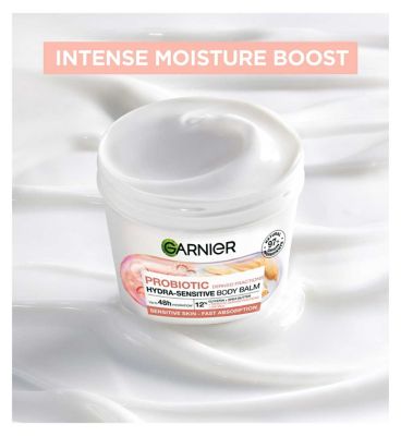 Garnier Probiotic Hydra-Sensitive Body Balm, Body Balm for Sensitive Skin, Vegan Formula, 380ml