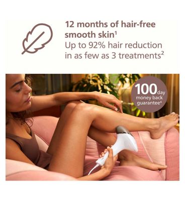 Philips Lumea 8000 Series, IPL Hair Removal Device, SenseIQ Technology, 2 Attachments for Body and Face, BRI945/00