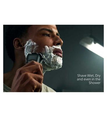 Philips Wet & Dry Electric Shaver Series 5000 with Pop-up Trimmer, Travel Case, Nose Trimmer and Full LED Display – S5889/11