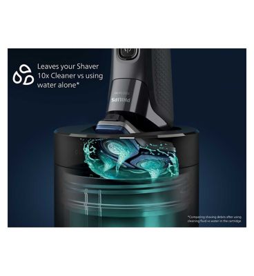 Philips Wet & Dry Electric Shaver Series 5000 with Pop-up Trimmer, Travel Case, Quick-Clean Pod & Full LED Display – S5880/50