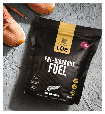 Healthspan Elite All Blacks Pre-Workout Fuel Berry - 480g