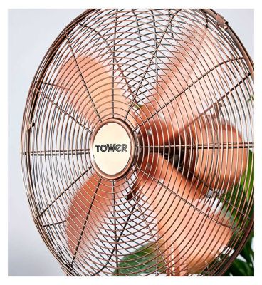 Tower &nbsp;16"Pedestal Cooling Fan in Copper and 3 Speeds
