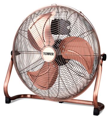 Tower&nbsp;18" Metal High Speed Velocity Floor Fan in Copper
