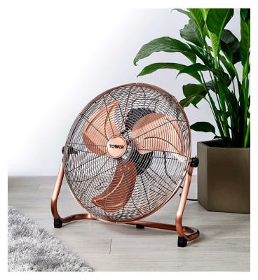 Tower&nbsp;18" Metal High Speed Velocity Floor Fan in Copper