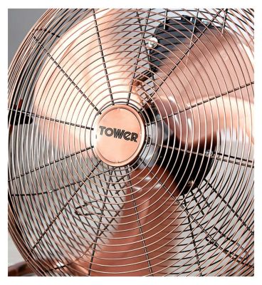 Tower&nbsp;18" Metal High Speed Velocity Floor Fan in Copper