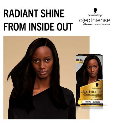 Schwarzkopf Oleo Intense Permanent Oil Colour 2-10 Black Brown Hair Dye