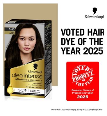 Schwarzkopf Oleo Intense Permanent Oil Colour 3-10 Deep Brown Hair Dye