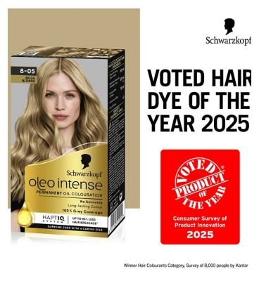 Schwarzkopf Oleo Intense Permanent Oil Colour 8-05 Beige Blonde Hair Dye