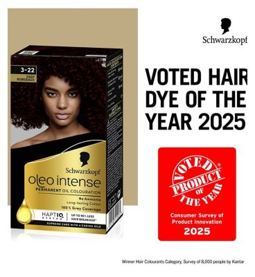 Schwarzkopf Oleo Intense Permanent Oil Colour 3-22 Deep Bordeaux Hair Dye