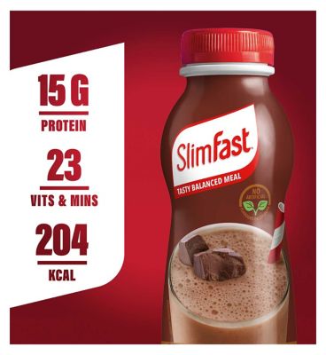 SlimFast Chocolate Flavour Shake 6 x 325ml