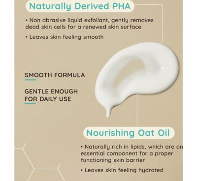 Aveeno Face CALM+RESTORE Gentle Smooth PHA Exfoliating Cleanser for Sensitive Skin, 150ml