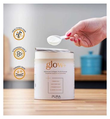 Pura Collagen glow+ Advanced Collagen PLUS Formula 122g
