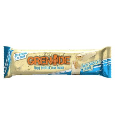 Grenade White Chocolate Cookie Protein Bars - 4 x 60g