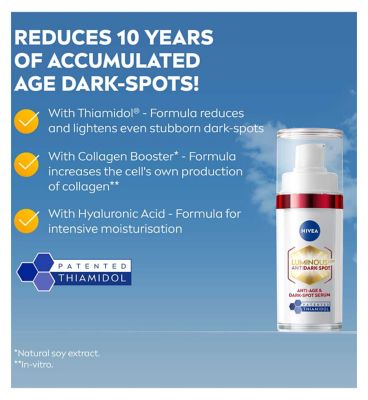 NIVEA Luminous 630 Anti-Age & Dark Spot 2-in-1 Serum with Collagen Booster 30ml