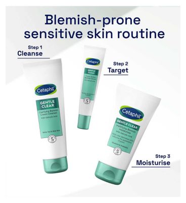 Cetaphil Gentle Clear Mattifying Blemish Moisturiser, Salicylic Acid Face Cream 89ml