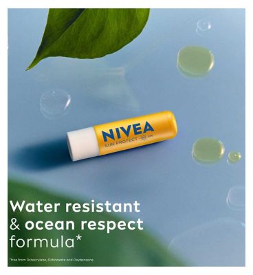 NIVEA Sun Protect Caring Lip Balm SPF50, 4.8g