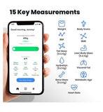 Noerden Sensori WiFi Smart Body Scale Black - 15 Measurements