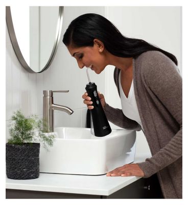 Waterpik Cordless Plus Water Flosser, Water Floss for Teeth,  WP-492UK Black