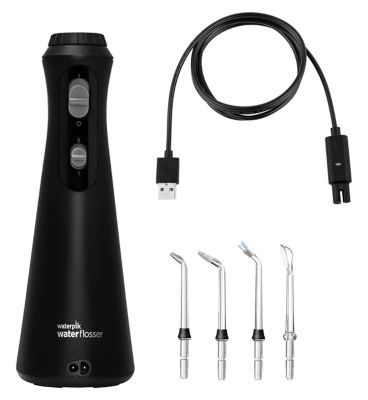 Waterpik Cordless Plus Water Flosser, Water Floss for Teeth,  WP-492UK Black